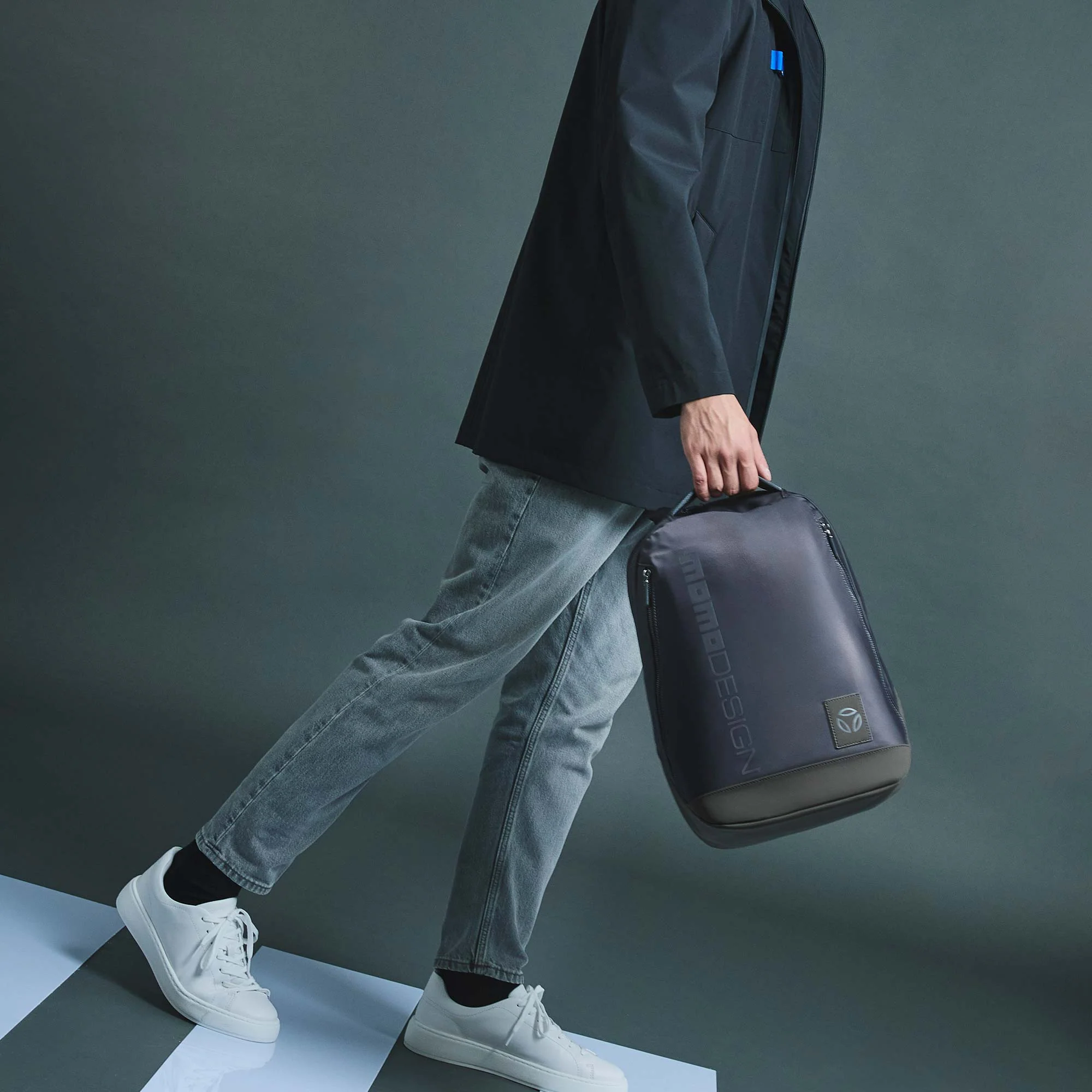 Momodesign zaino sportivo Ovo plus grande in nylon blu - Image 6