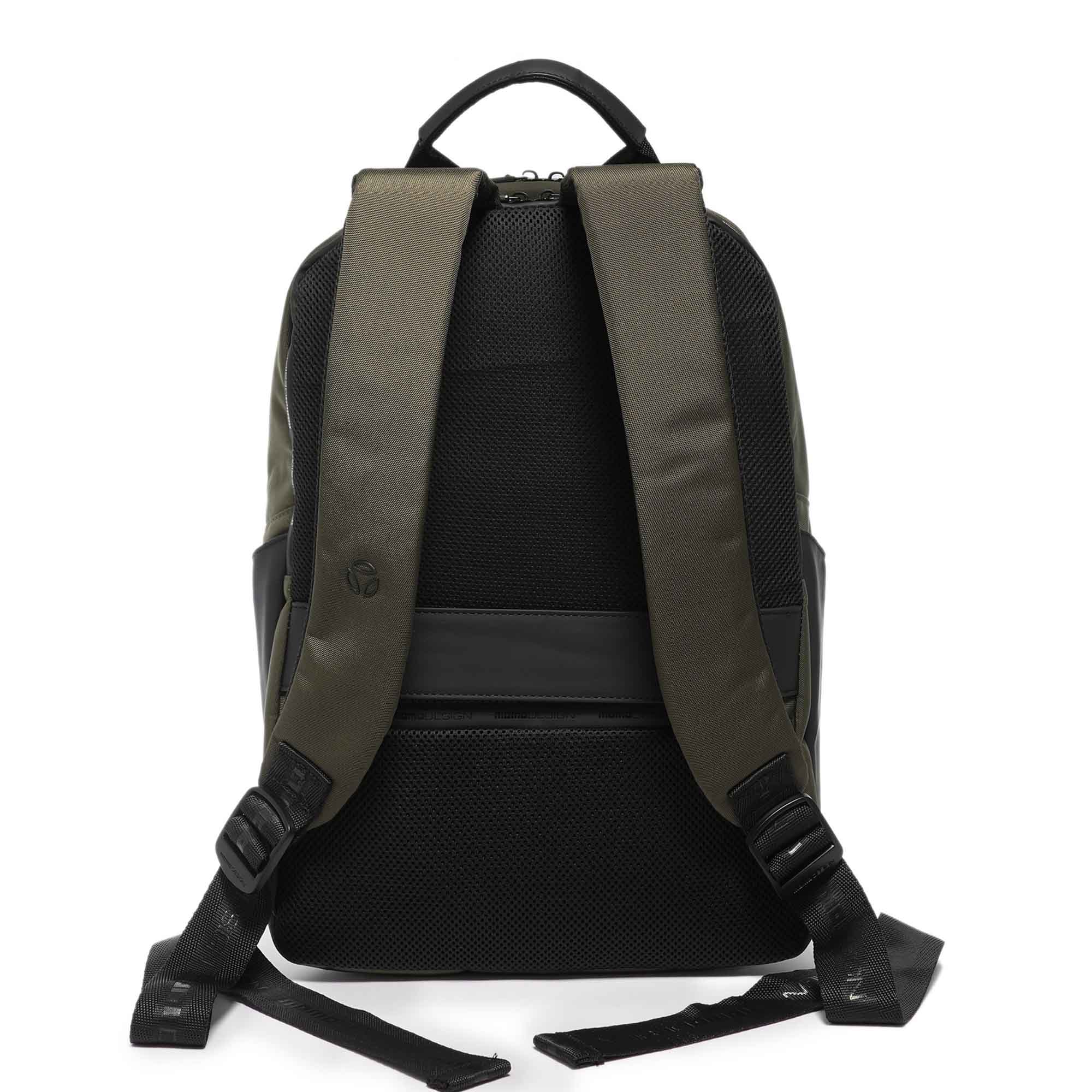 Momodesign Zaino Sportivo Thermo grande in pe balistico verde militare e rubber - Image 3