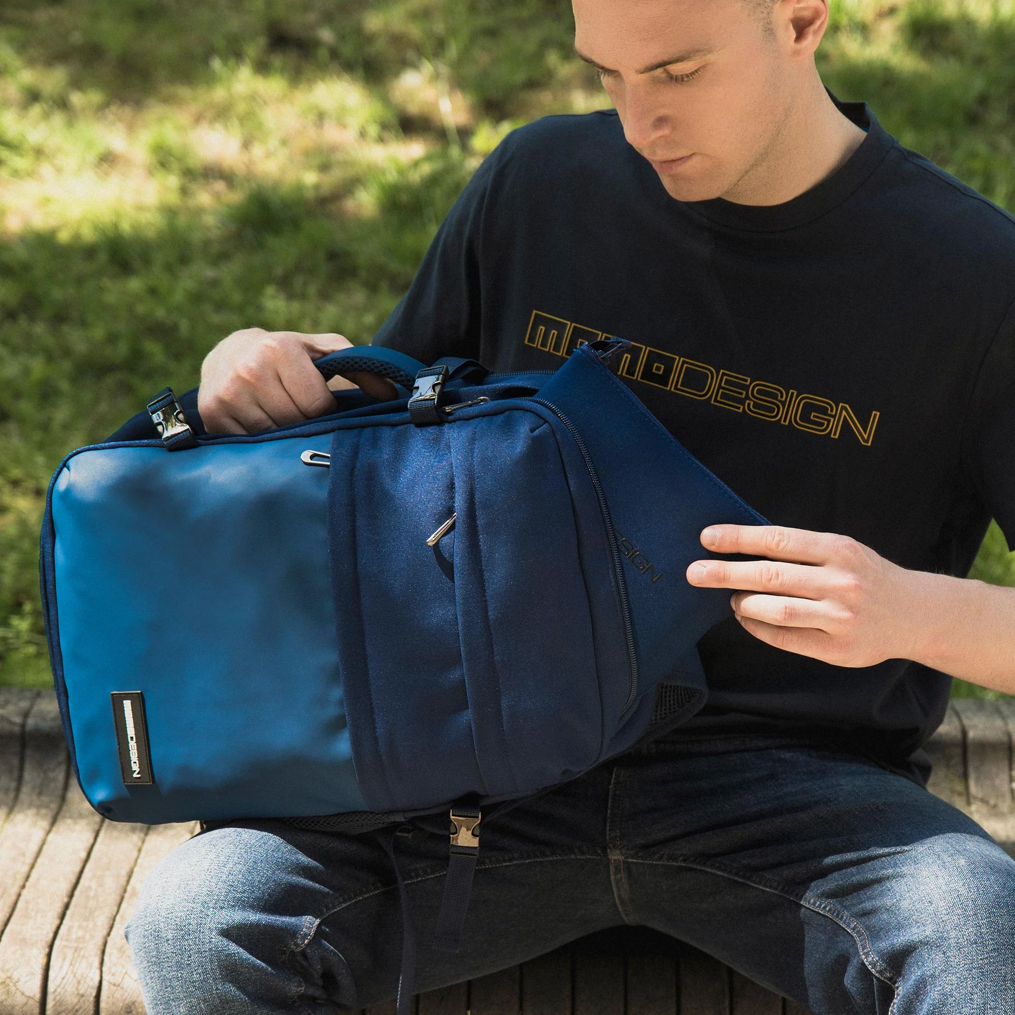 Momodesign Zaino Bagaglio a Mano Alpha Travel Blu - Image 7
