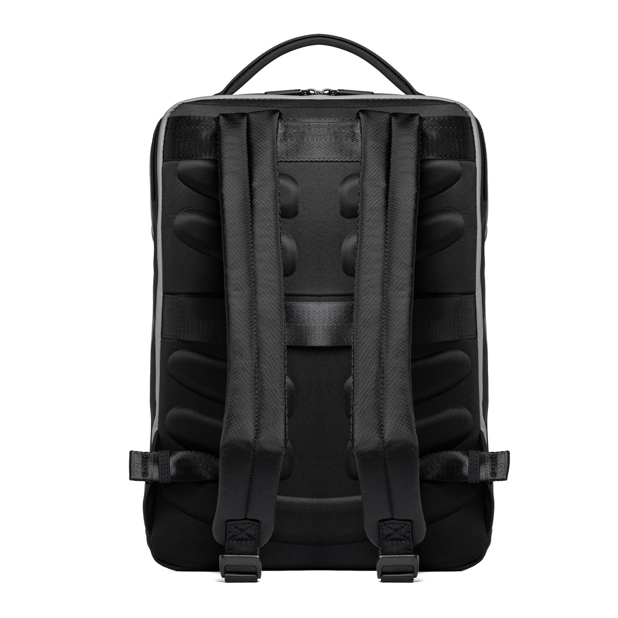 Momodesign zaino urbano sportivo Stripe grande in nylon nero - Image 4