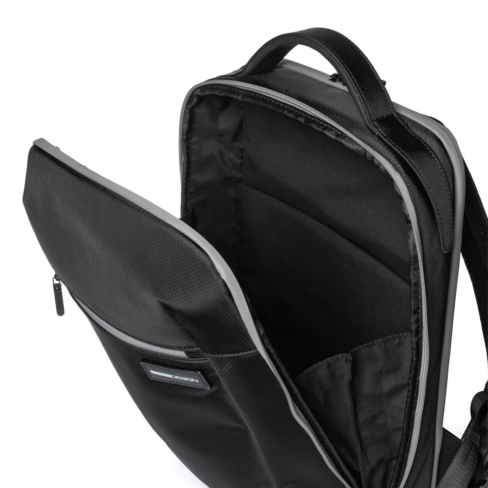 Momodesign zaino urbano sportivo Stripe grande in nylon nero - Image 5