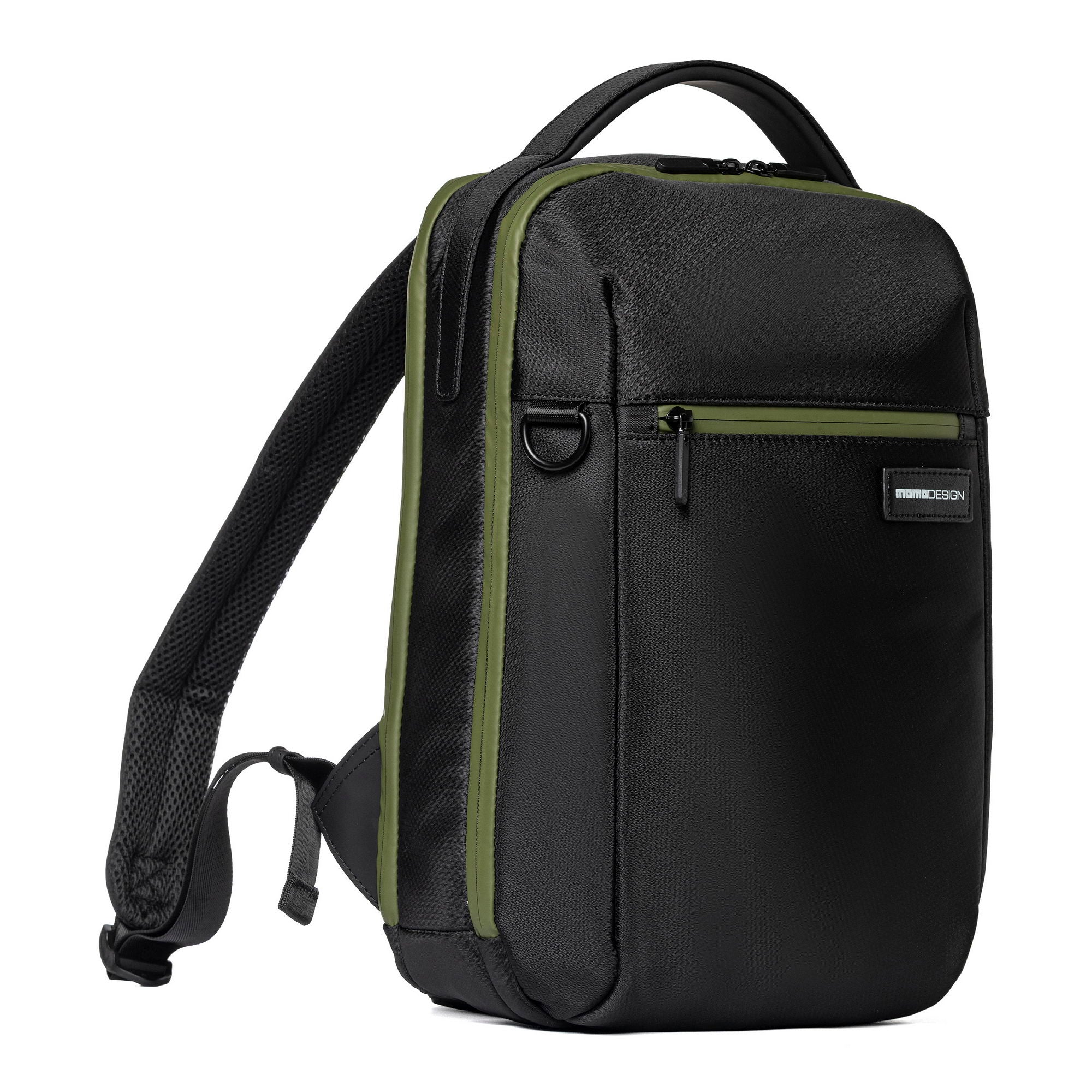 Momodesign zaino urbano sportivo Stripe medio in nylon nero - Image 3