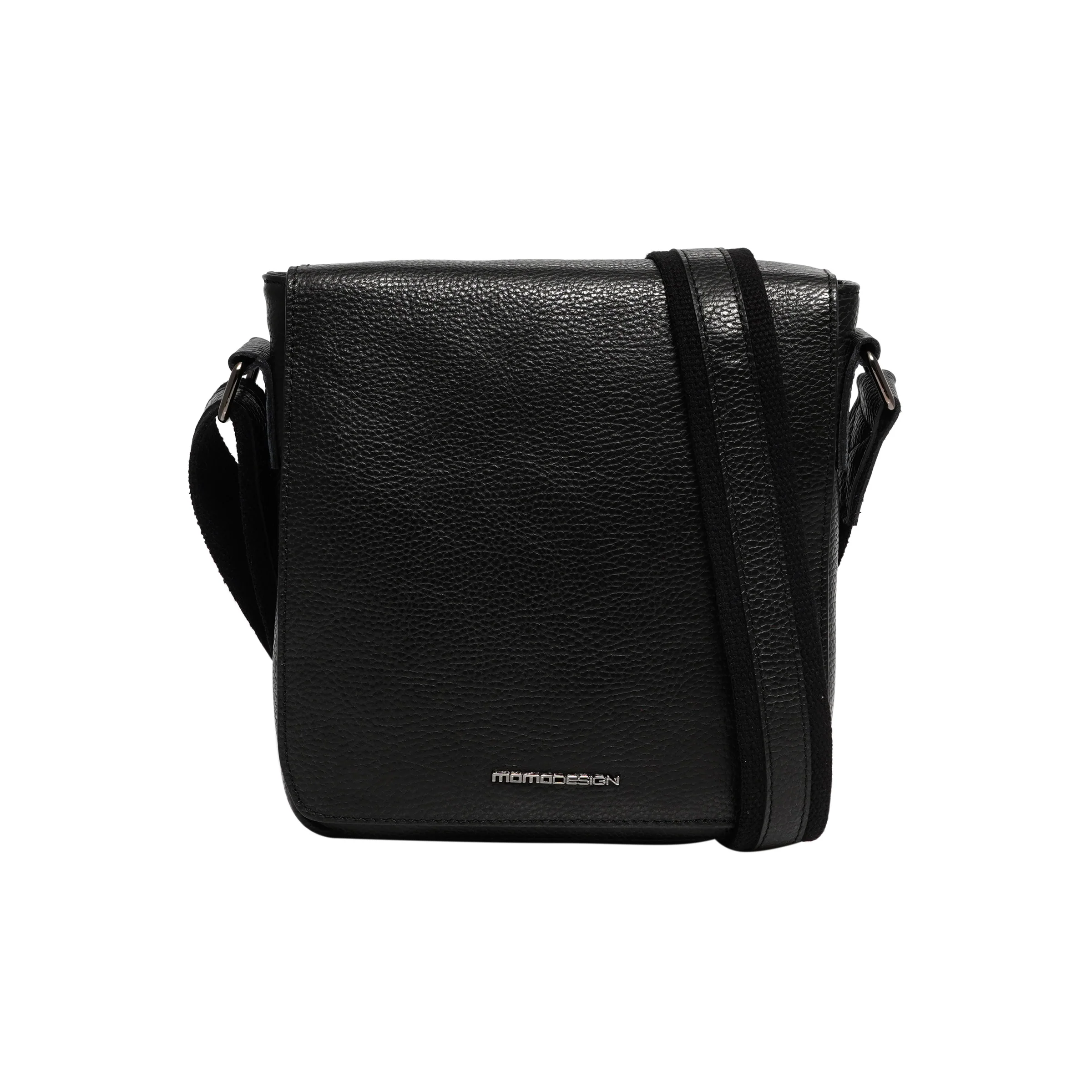 Momodesign Tracolla in vera pelle martellata nera - Image 3