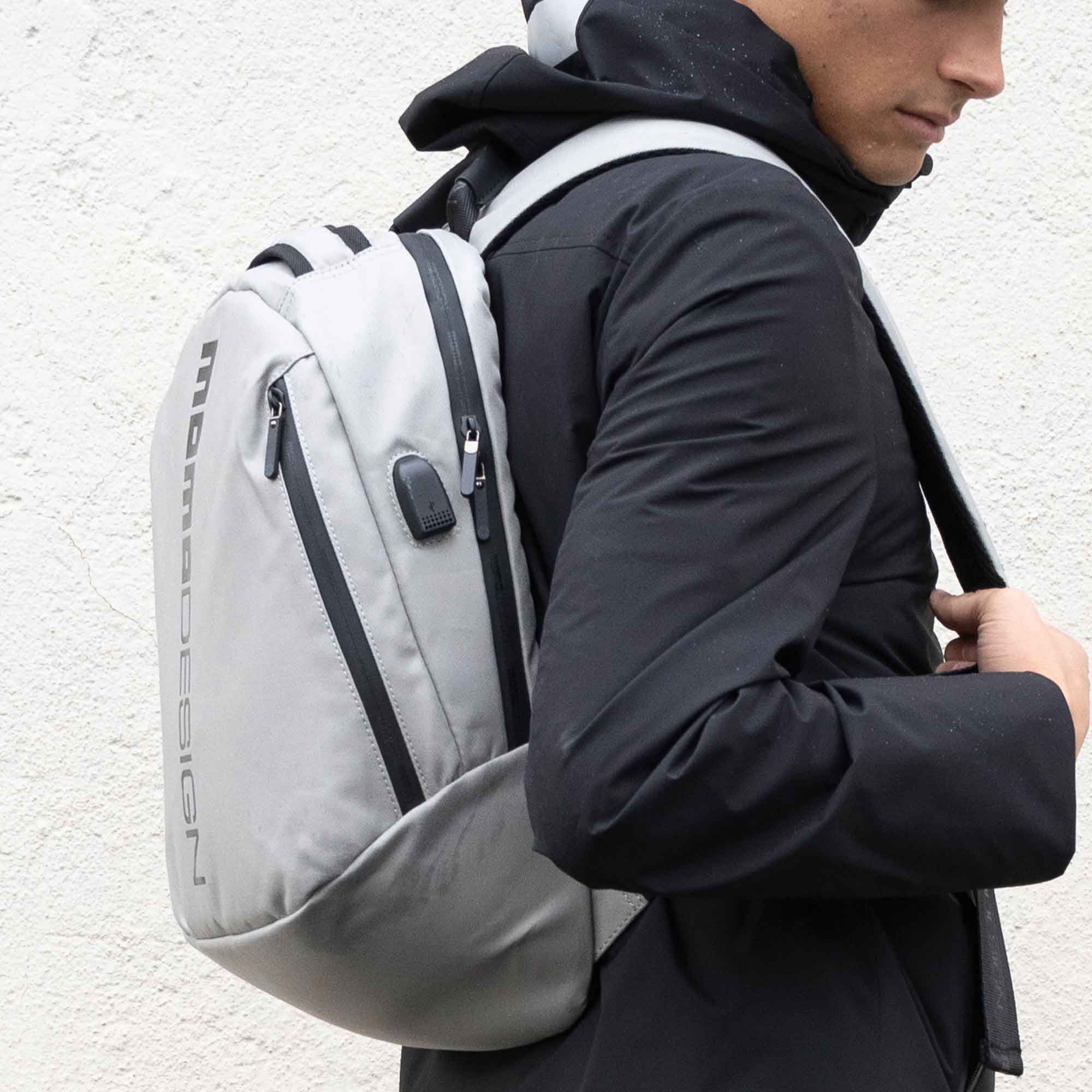 Zaino sportivo Momodesign OVO Trend grigio decal nera - Image 6